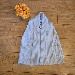 Aeropostale Cream Cable Knit Sweater Vest Size Small